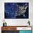 Night Lights USA Map On Canvas Print-1455314853