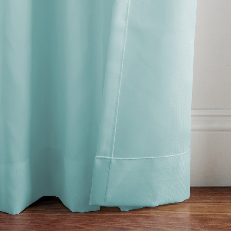 Jarret Solid Room Darkening Outdoor Tab Top Single Curtain Panel, 52"W x 95"L, Mineral