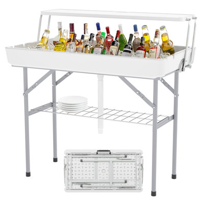 Table de glacière extérieure pliante
