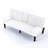 67 - Inch White Bed With Cup Holder And Adaptability To Dormitory Rest Areas 2 Seat Multi Functional Thoughtful For Various Scenarios-1691622255