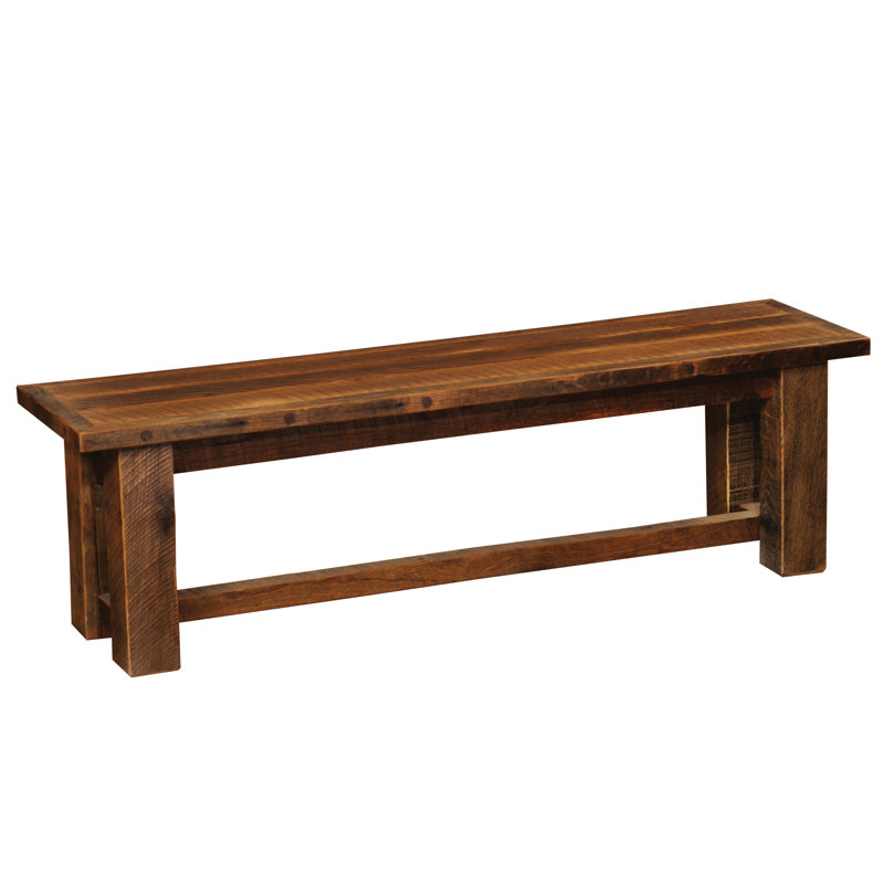 Banc en bois massif , H 18 po x l 60 po x P 15 po