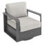  Chaise d'extérieur pivotante en aluminium avec coussins-953829539
