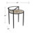 Round Outdoor Side Table , 24 " W 23 " D