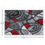Tapis décoratif en oléfine à motif abstrait moderne Sioar-454488288