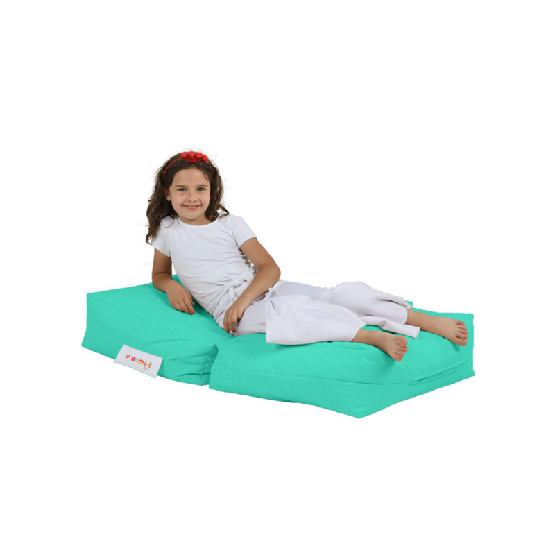 Fauteuil à billes de jardin turquoise, imperméable, 25,6 po x 15,7 po x 19,7 po | Tissu 100% polyester, 100% mousse de styromousse originale | Capacité de poids maximale: 440 lb | Idéal pour le plaisir et la détente en plein air, design moderne