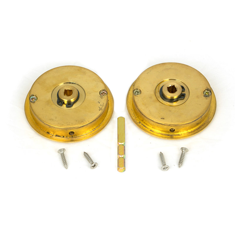 Door Accessory, 6cm H x 6cm W x 1.3cm D, Polished Brass