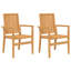 Holweg 2 -Person Solid Wood Dining Set