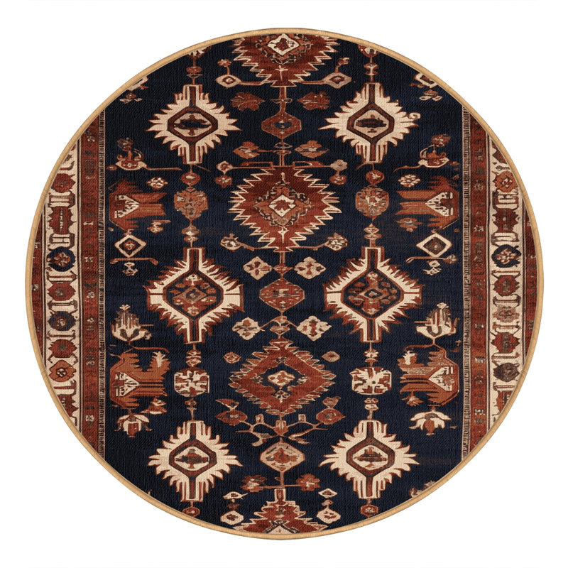Machine Washable Persian Brown Area Rug