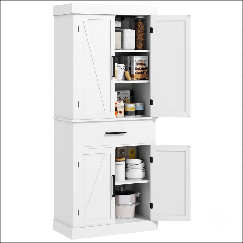 72" Tall Kitchen Pantry Storage Cabinet