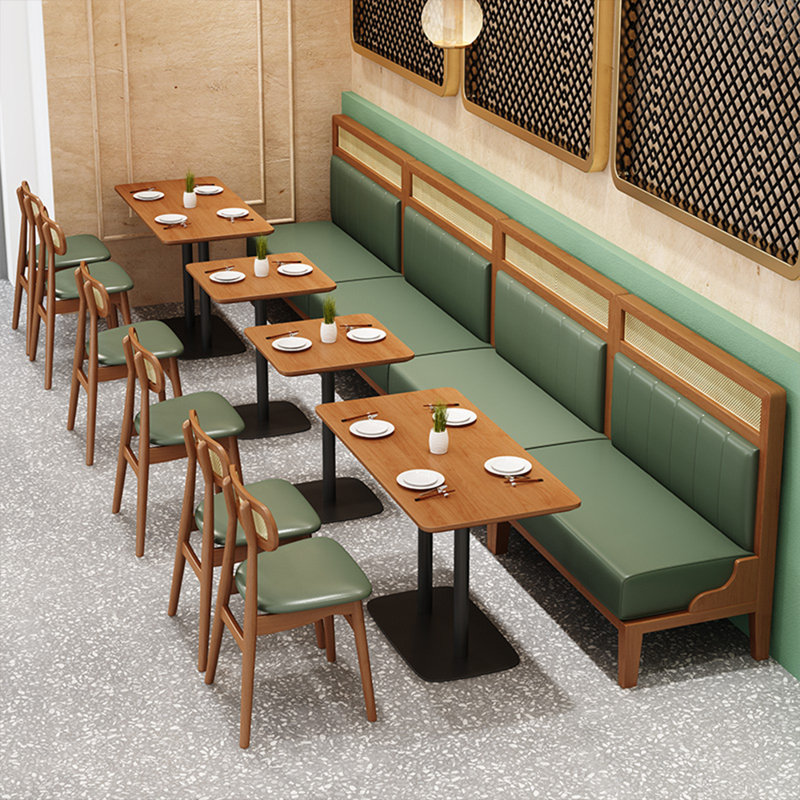 Banc rembourré en similicuir Casual Cafe