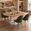Ensemble de table de salle à manger extensible 5 pièces avec 4 chaises rembourrées-1238176572-1238176574