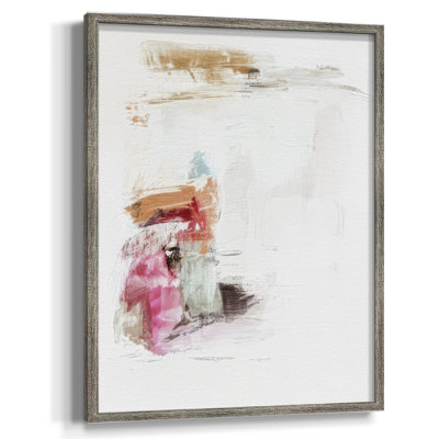 Minimal Fuchsia Markings II Framed Print - Solid Wood