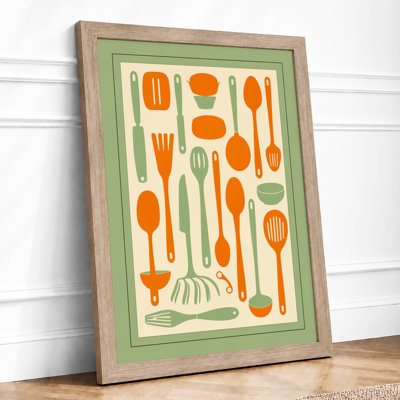 Culinary Order Mid-Century - Framed Print