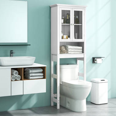 Elegant Home Fashions Dawson Over The Toilet Storage, Grey