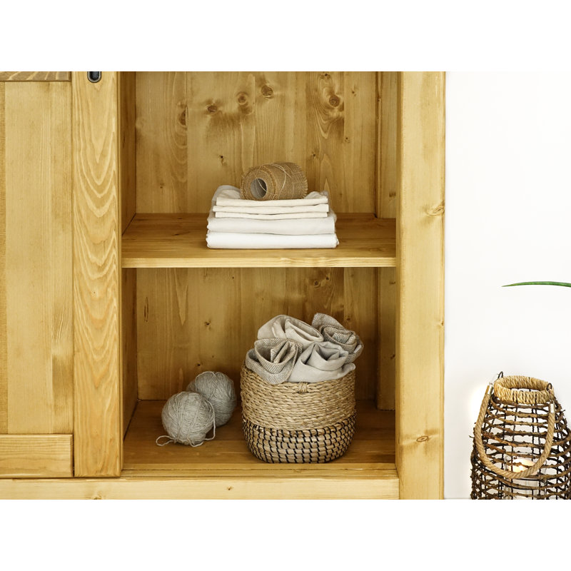 Mcchristian 2 Door Solid Wood Wardrobe