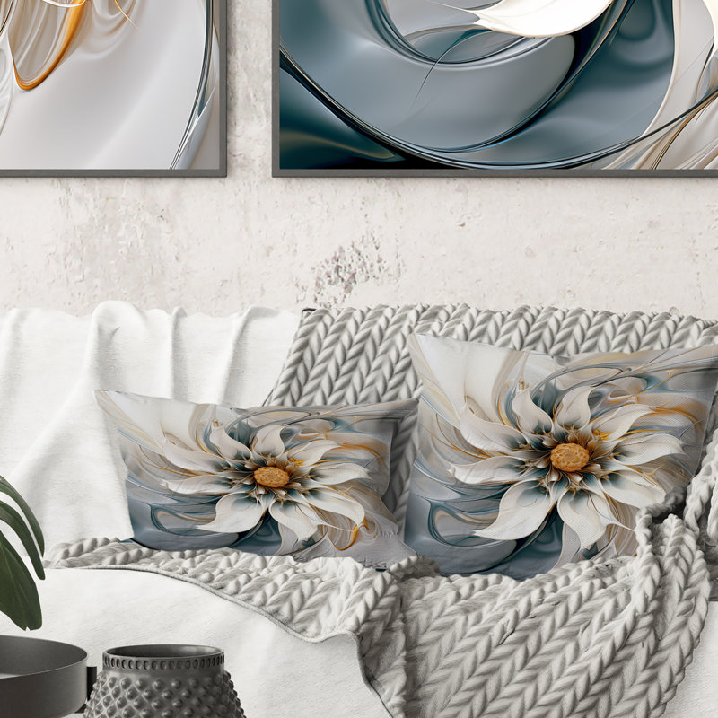 Coussin Electrifiant Vibrant Fact Flowers III - Abstract Botanicals