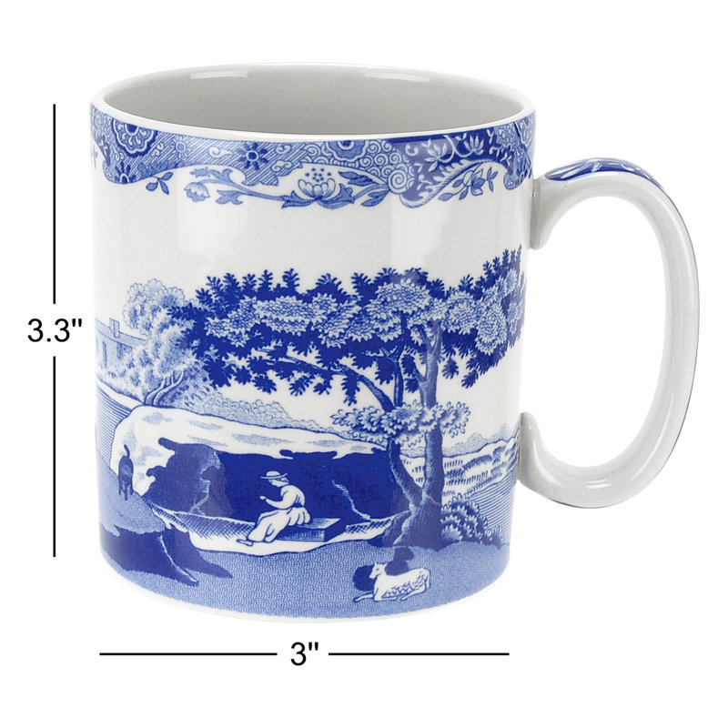 Tasses italiennes bleues Spode 9 oz