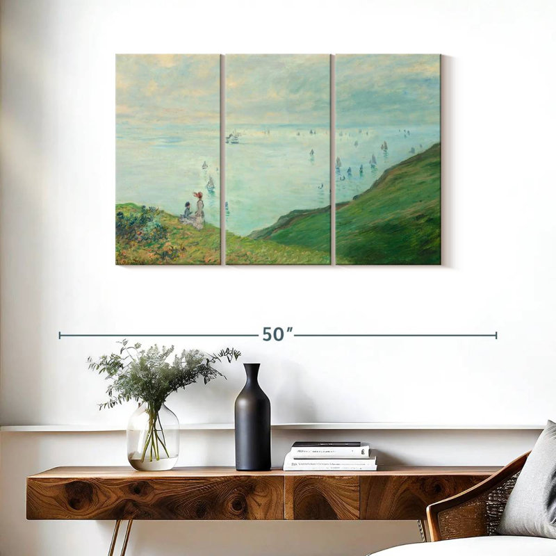 Gillard Cliffs At Pourville 1882, 24" H x 38" W