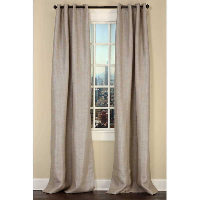 Foil Room Darkening Curtain, Gold, 50" W x 96" L