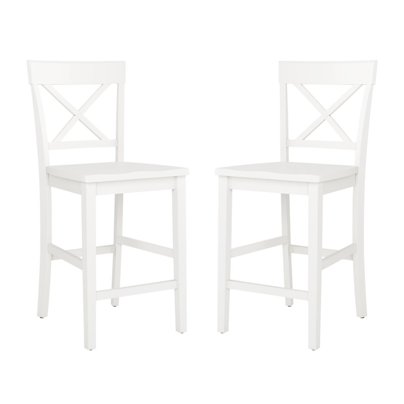 Tabouret de comptoir Janushan, Blanc