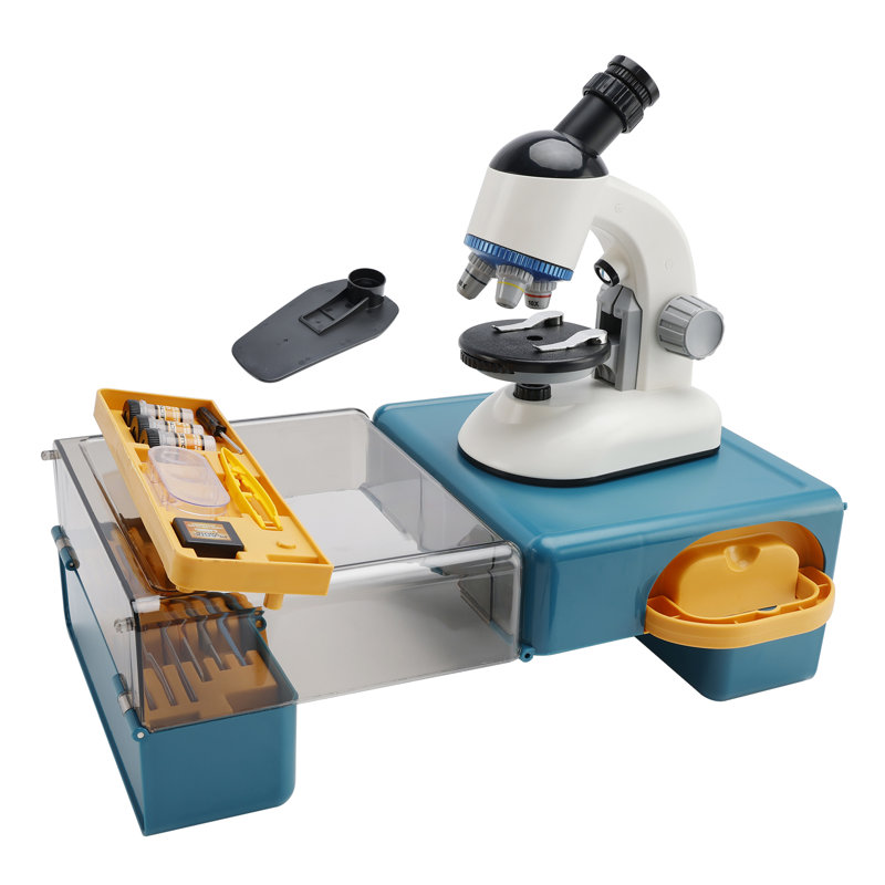 Microscope Educational Science Toy Set, White