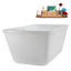 Baignoire autoportante et plateau 60 "avec drain interne 60" Streamline-108298617