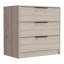 Commode H 27 po, commode 3 tiroirs, plateau supérieur, gris clair-441991204