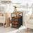 2-Drawer Narrow End Table with Storage and Charging Station