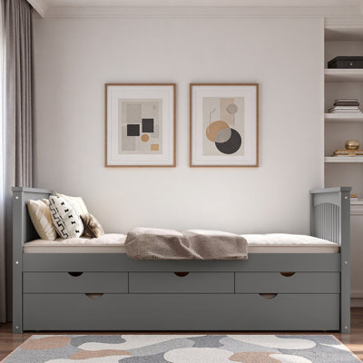 Platform Bed With 3 Drawers And Trundle by Lark Manor