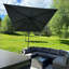 Parasol rectangulaire en porte-à-faux pivotant de gauche à droite de 8 pi x 11 pi avec rotation à 360 degrés-1345360859