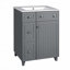 Armoire de meuble-lavabo 24 po avec lavabo en céramique-695019320