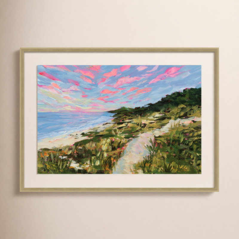 Traverse City par Havana - Reproduction sur cadre, H 30 po x l 41 po x P 2 po, Cadre doré