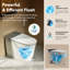 Toilette de luxe intelligente avec micro-gravité, couvercle à ouverture et fermeture automatique, bouclier en mousse, désinfection UFB avancée, chasse d'eau mains libres, siège chauffant plus large, laveuse et sécheuse à eau chaude
