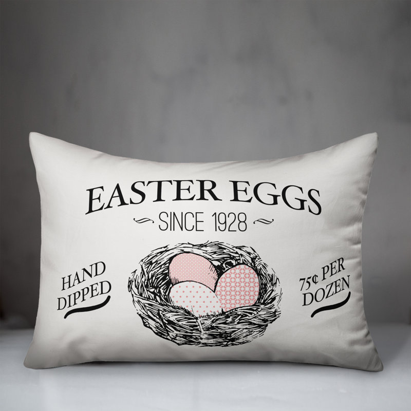 Easter Easter Eggs Lumbar Pillow