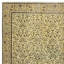 3.7x7 Ft Modern Handmade Turkish Wool Area Rug in Yellow with Floral Design