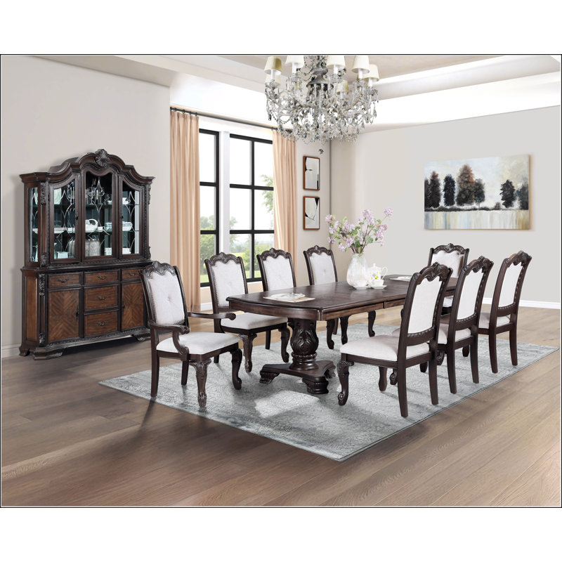 Formal 5Pc Rectangular Dining Table, 5 Pieces: Table, 4 Chairs