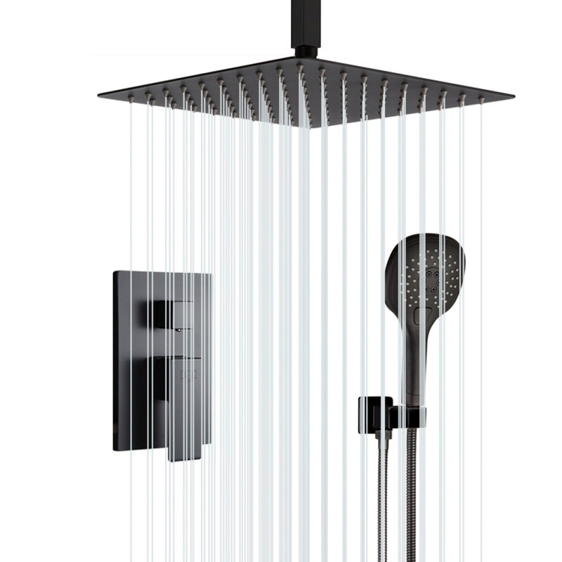 All-In-One Kit with Rough in-Valve, Matte Black