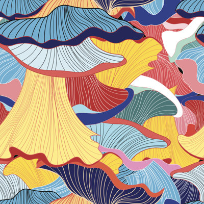Mauritane " Pattern Of Mushrooms " by Tanor