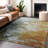 Kashava Orange Washable Indoor-Outdoor Rug - LOOMLAN-828598707
