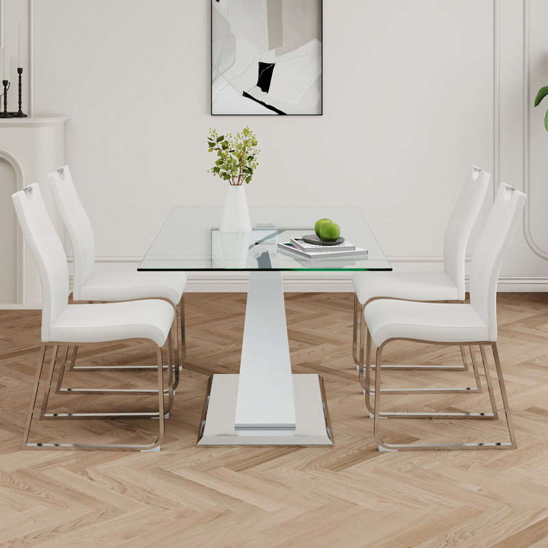 Table en verre de style moderne