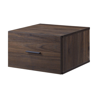 Modular-Storage Drawer, Walnut Finish