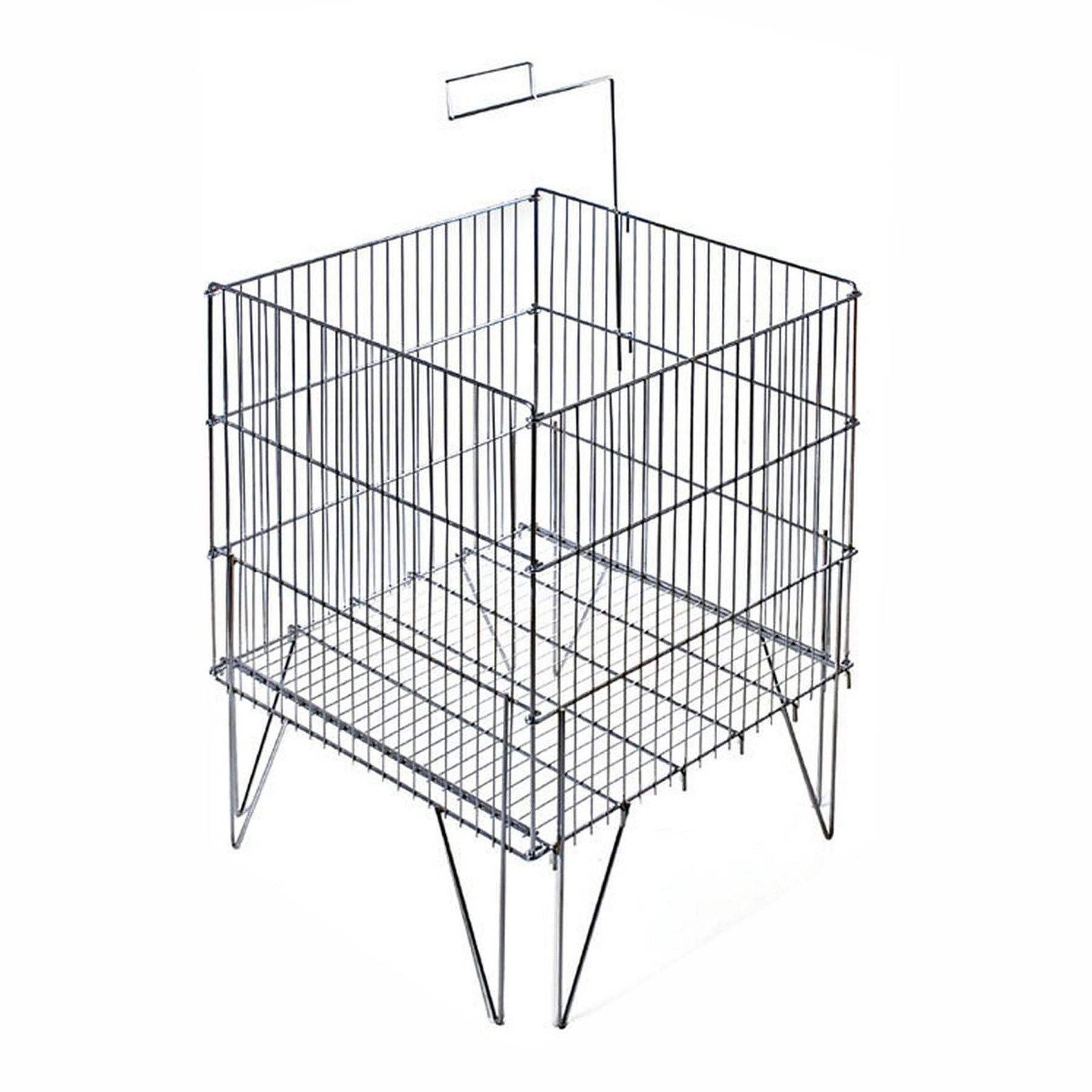 Azar Displays Square Large Stainless Wire Bin | Wayfair