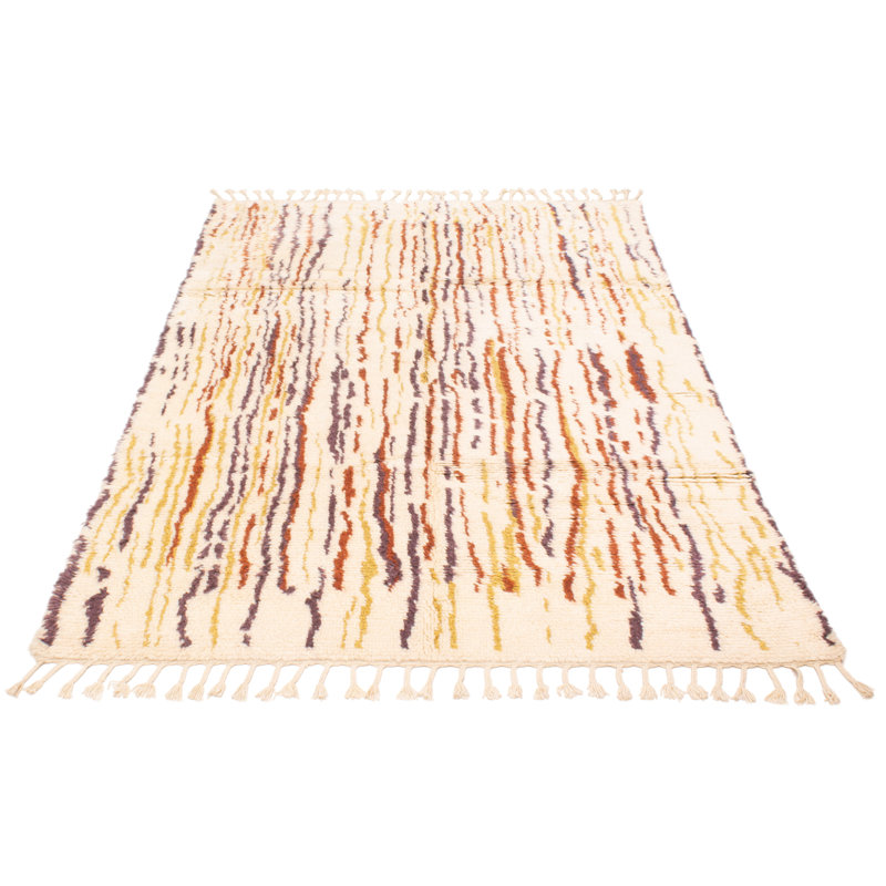 Tapis unique en laine nouvel âge 6 pi 7 po x 10 pi 0 po Grogan