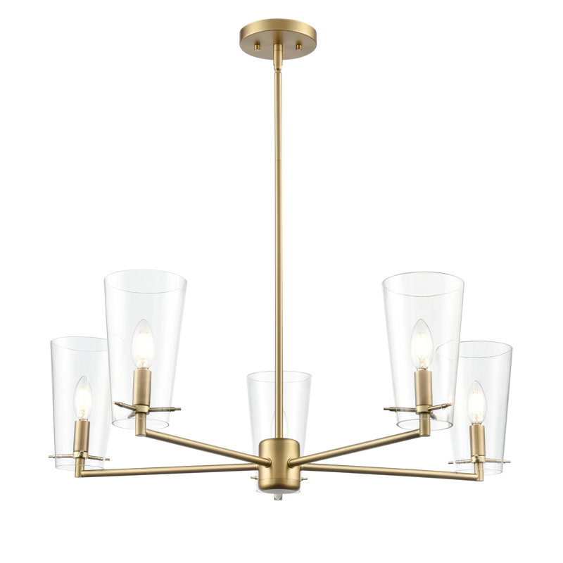 Lustre à 8 lumières de 38,75 po de large Maccan - laiton rétro, 5, H 10 po x l 31 po x P 31 po