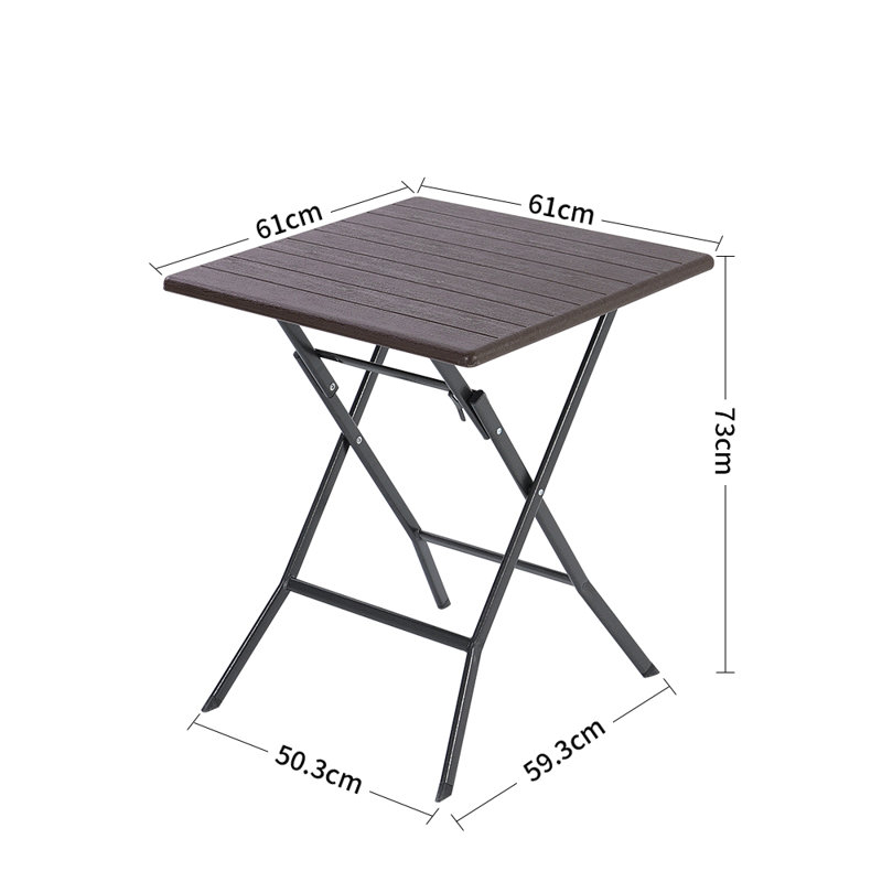 Badal 2 - Person Patio Dining Set with Square Table
