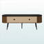 Meuble télé 72 po avec armoire en stratifié noyer aspect bois Mahan, l 70,82 po x P 15,38 po x H 23,73 po