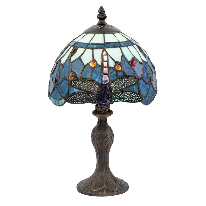 Metal Table Lamp, Blue