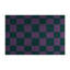 Tapis d'intérieur et d'extérieur à carreaux bleu-2141534990