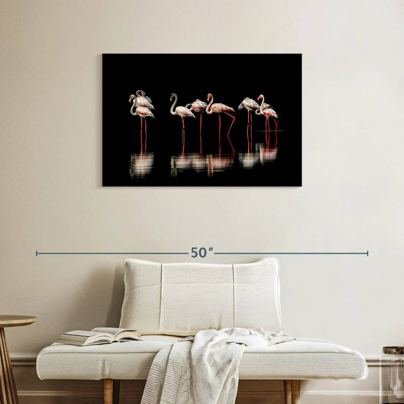 Brampt Pink Flamingos In Darkness