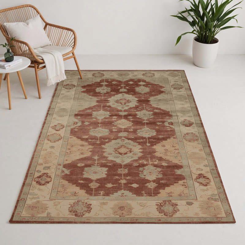 Tapis intérieur et extérieur brun Overdyed, Rectangle 9 pi x 12 pi